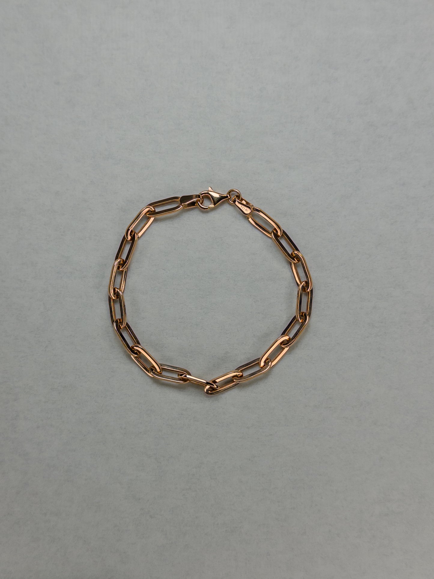 Pulso Eslabón Clip 5 mm · Oro Italiano 10 k (Blanco · Rosa · Amarillo)