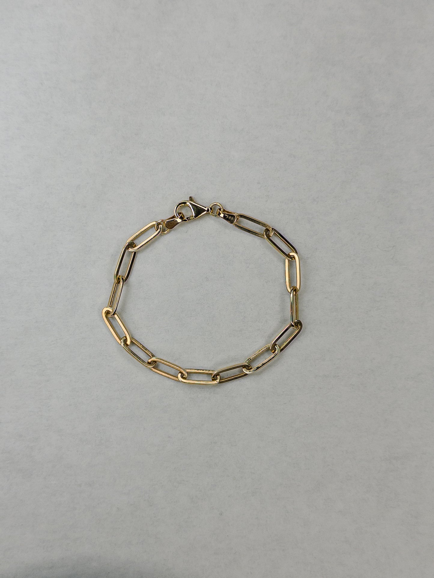Pulso Eslabón Clip 5 mm · Oro Italiano 10 k (Blanco · Rosa · Amarillo)