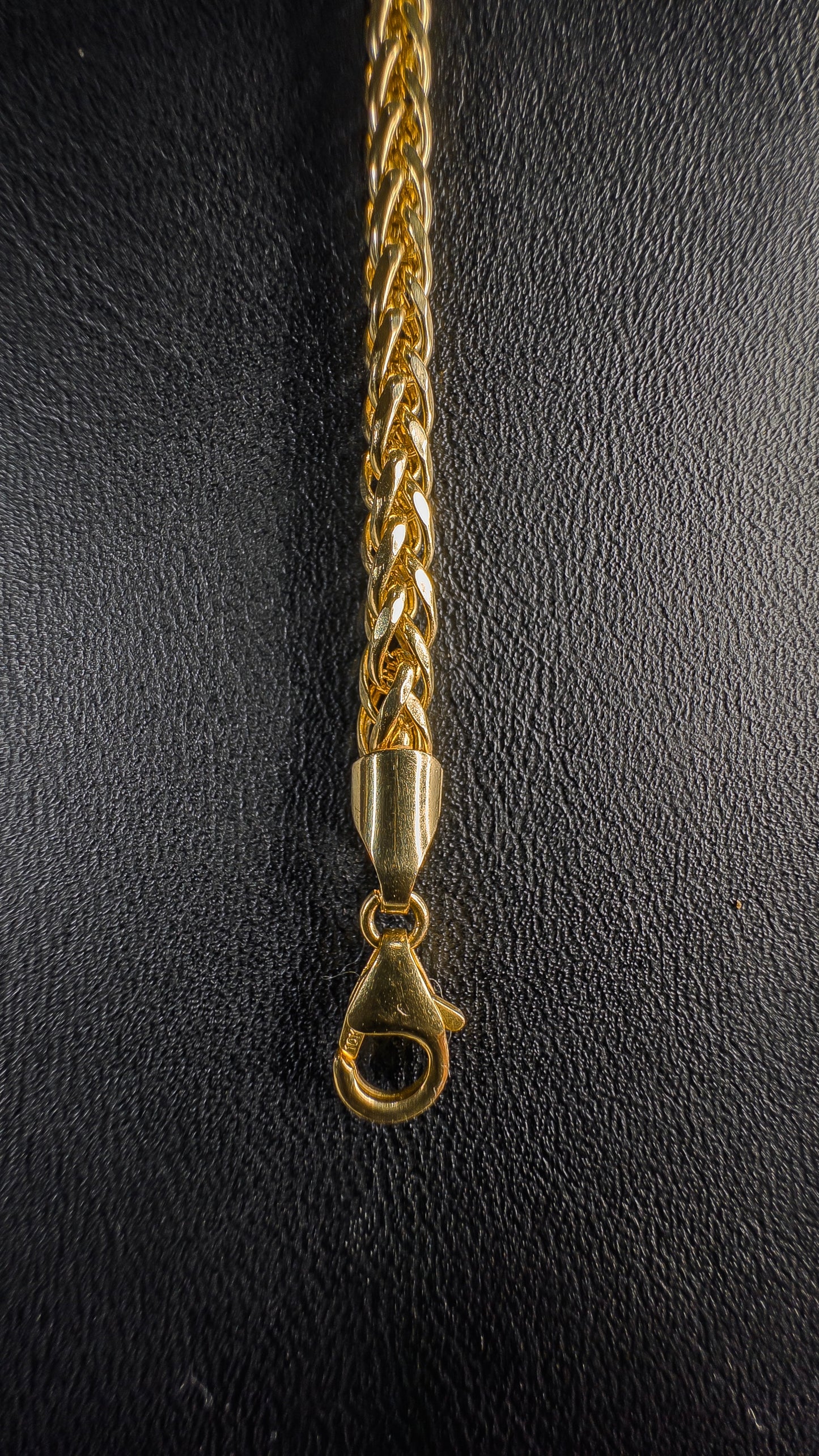 Pulso Tejido Espiga 3 mm · Oro Italiano 10 k