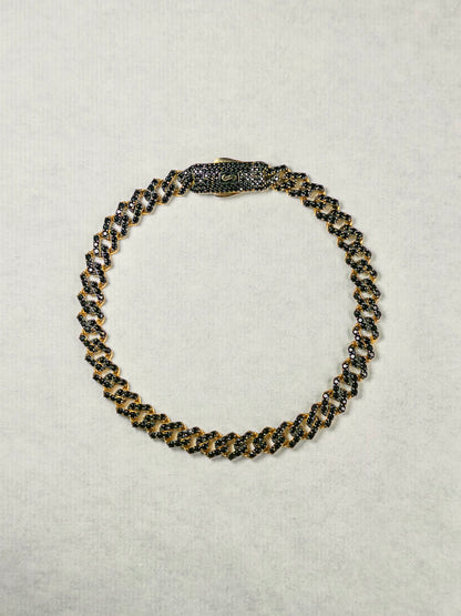 Pulso Mónaco Pavé 6.5 mm · Oro Italiano 10 k