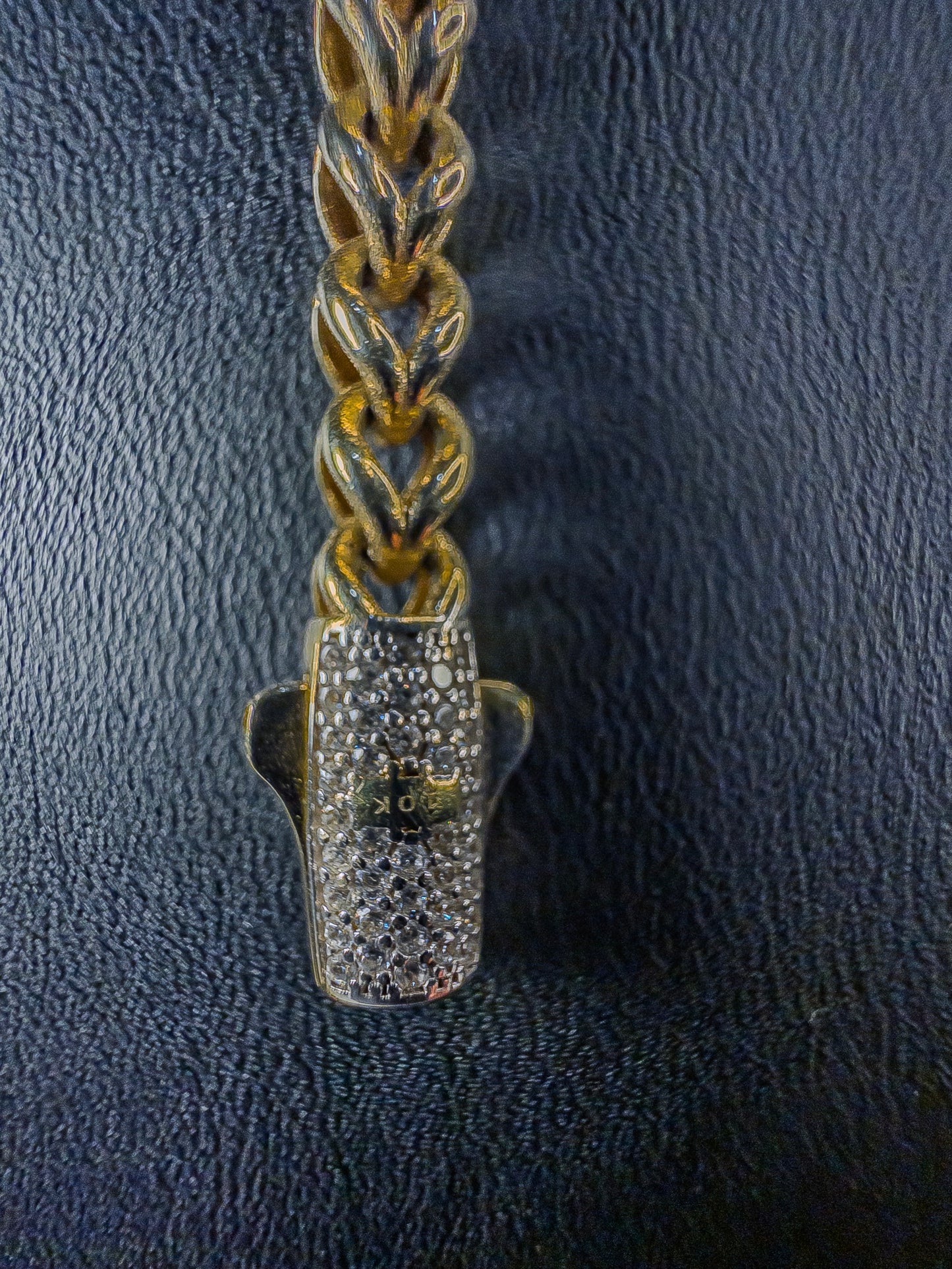 Pulso Tejido Espiga 5 mm · Oro Italiano 10 k