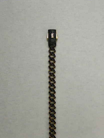 Pulso Mónaco Pavé 6.5 mm · Oro Italiano 10 k