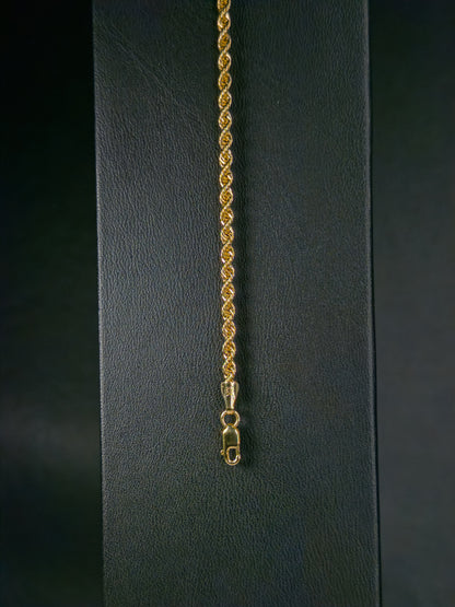 Pulso Tejido Torzal 2 mm · Oro Italiano 10 k
