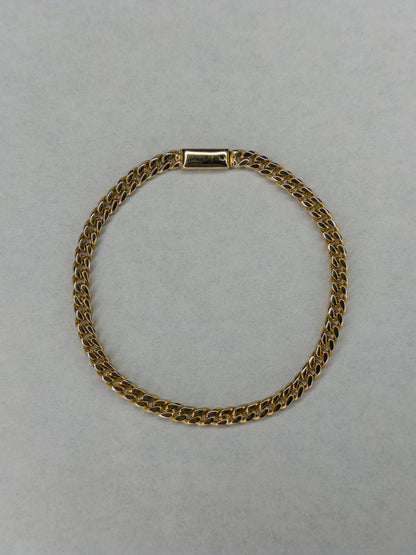 Pulso Tejido Cubano 3 mm · Oro Sólido 10 k