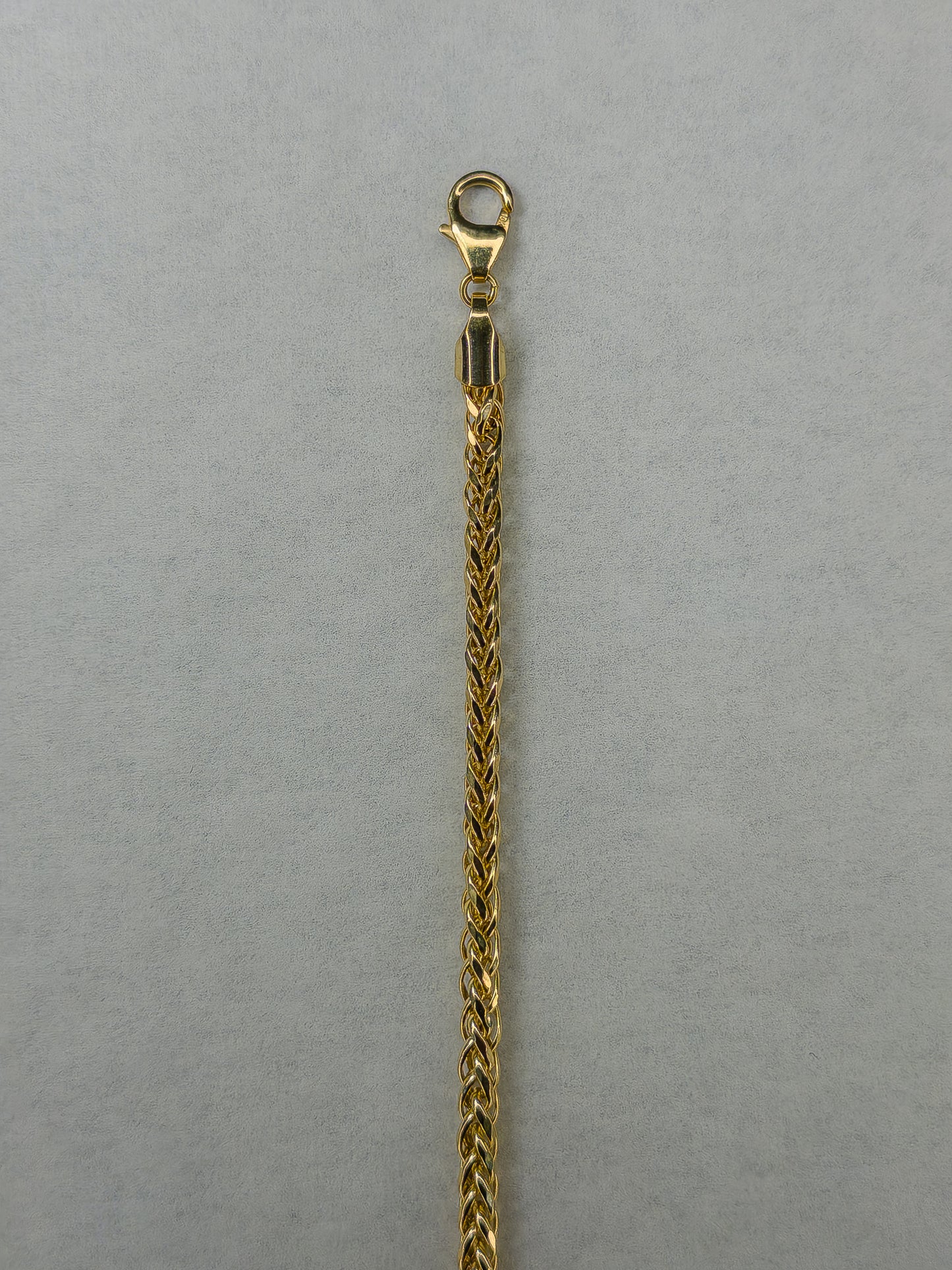 Pulso Tejido Espiga 3 mm · Oro Italiano 10 k