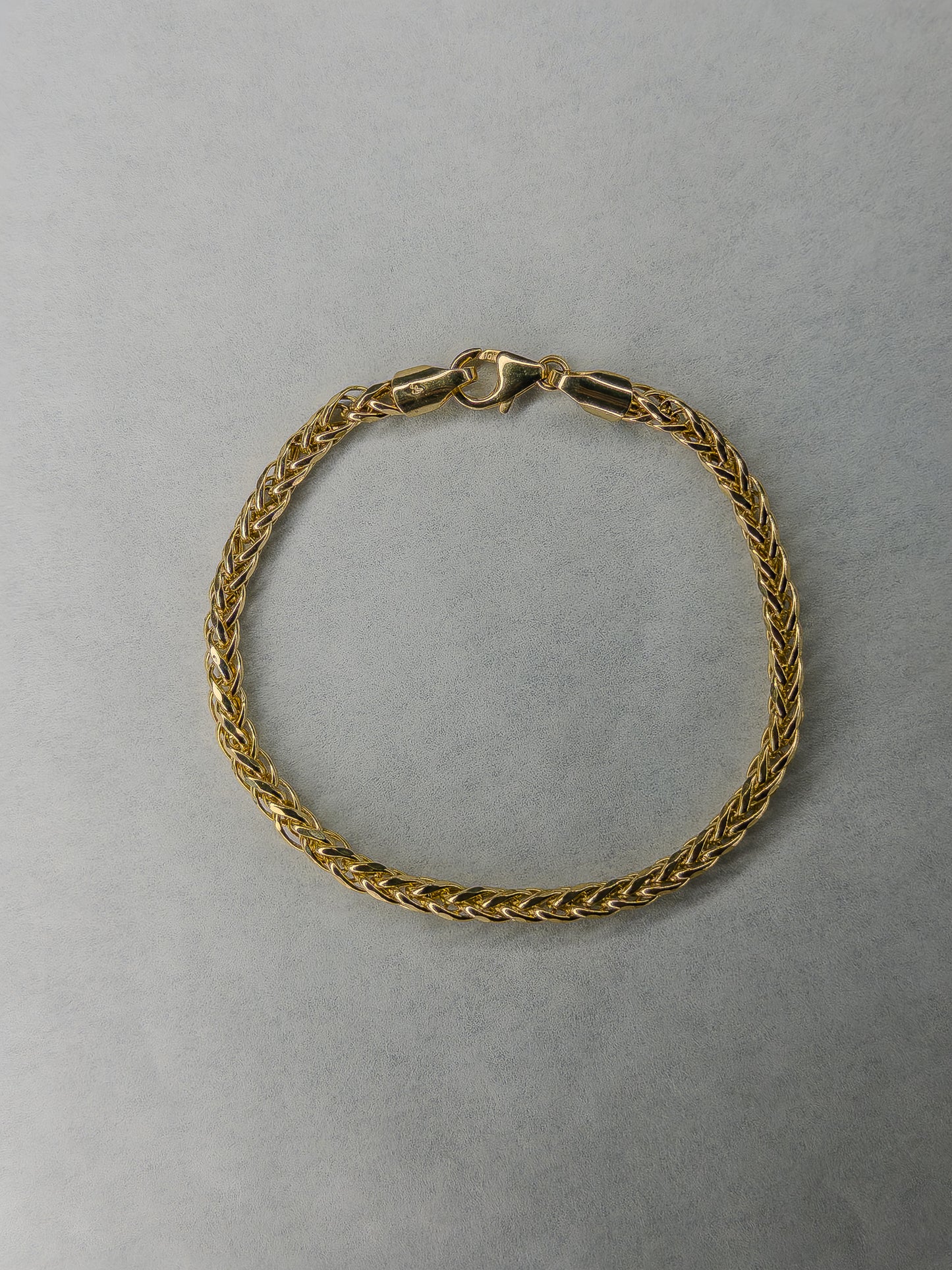 Pulso Tejido Espiga 3 mm · Oro Italiano 10 k